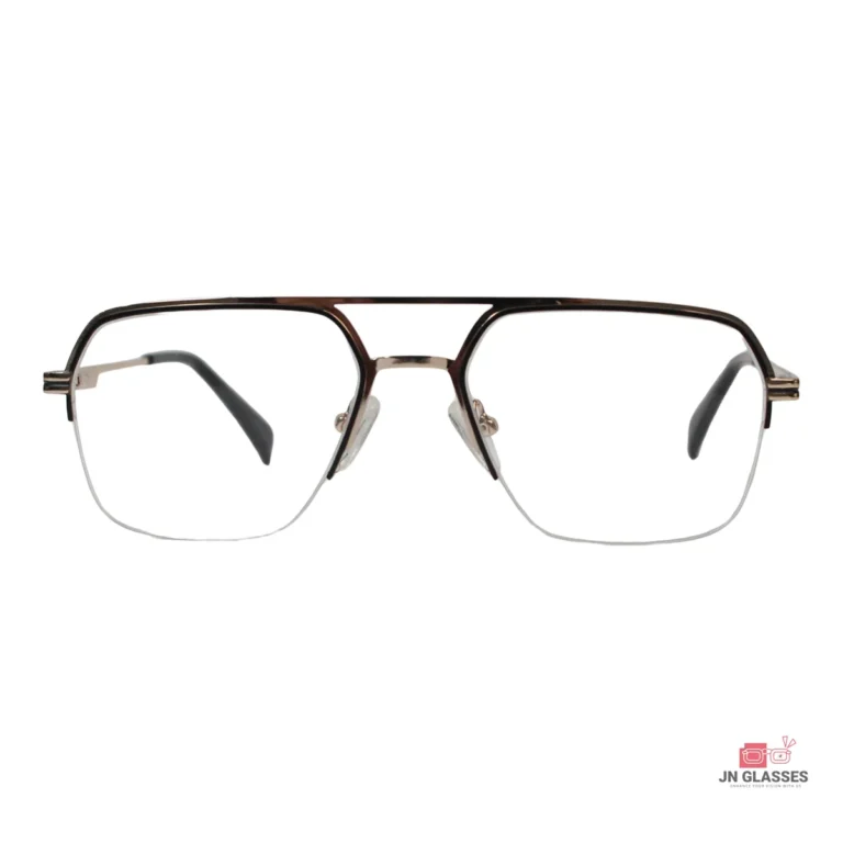 6101 glasses in golden black — front view