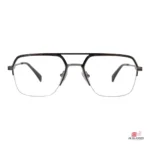 6101 glasses in silver black — front view