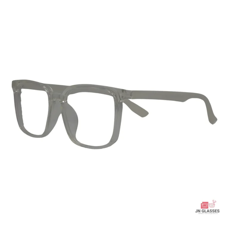 7050 glasses in white — angle view