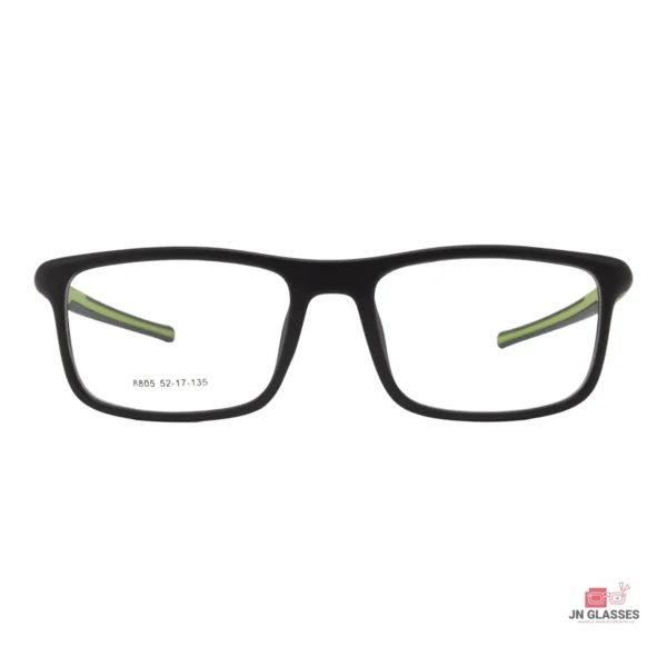8805 glasses in black green — front view