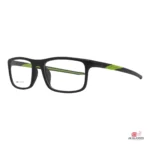 8805 glasses in black green — angle view