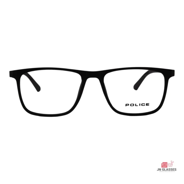 9807 glasses in matt black — front view
