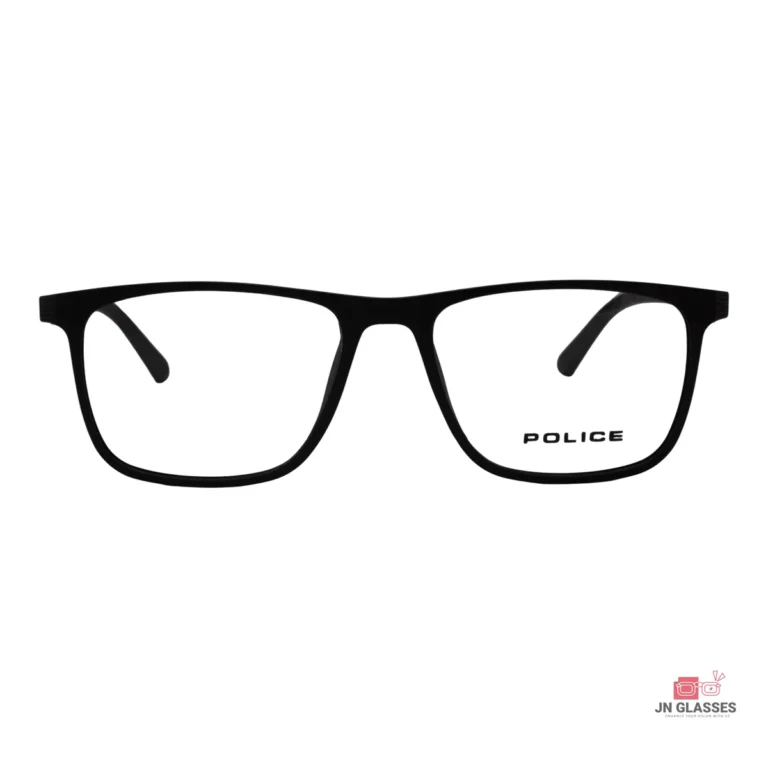 9807 glasses in matt black — front view