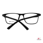 9807 glasses in matt black — back view