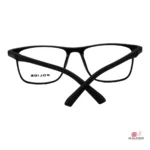 9807 glasses in shine black — back view