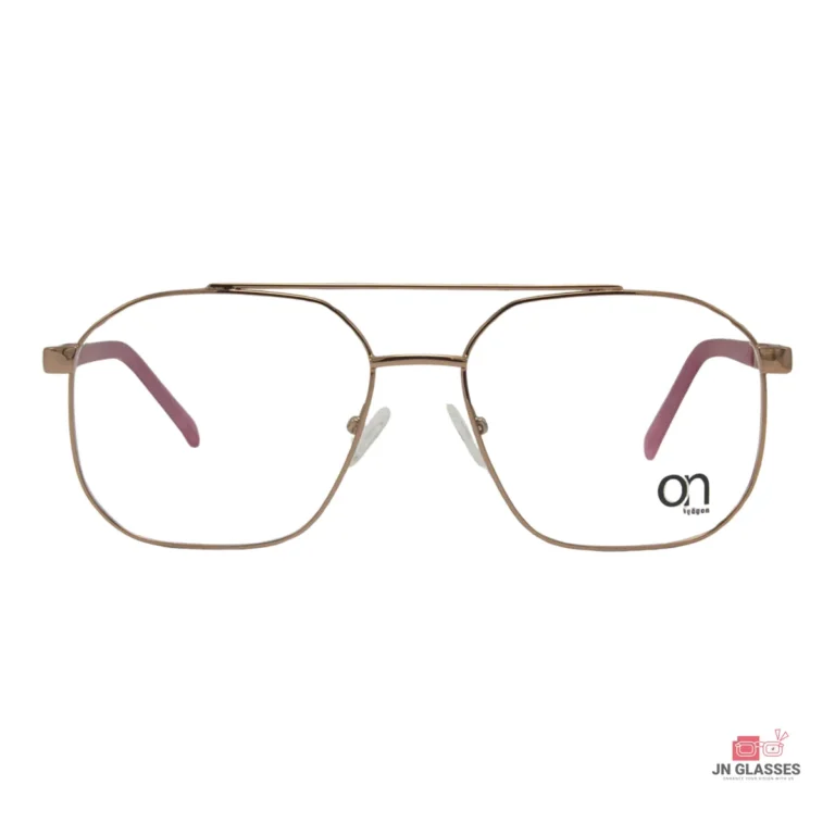 obm201a glasses in golden pink — front view