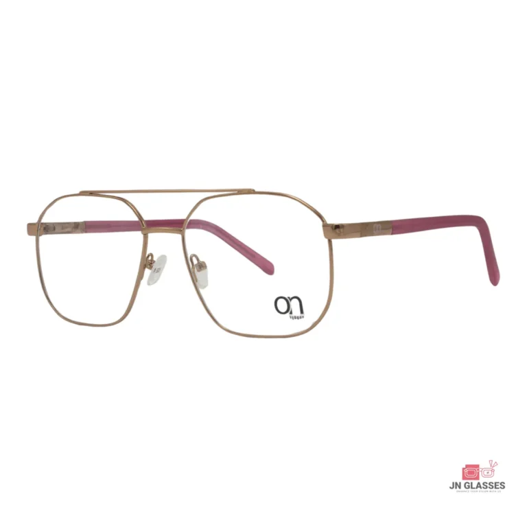 obm201a glasses in golden pink — angle view
