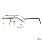 obm201a glasses in golden red — angle view
