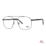 obm201a glasses in gun metal brown — angle view