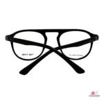 tr202308 glasses in shine black — back view