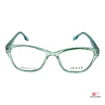 tr202309 glasses in transparent green — front view