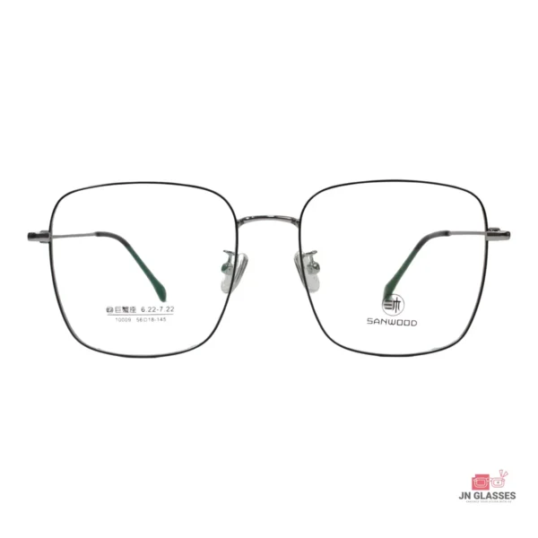 1009 glasses in silver black — front