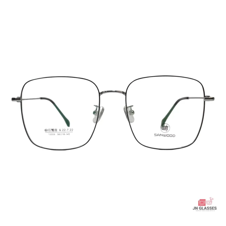 1009 glasses in silver black — front