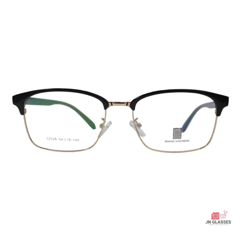 22028 glasses in golden black — front