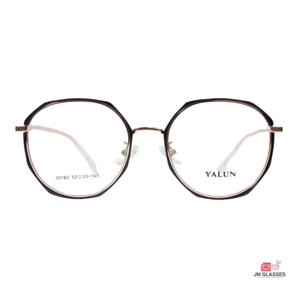 jn50163 glasses in golden black — front view