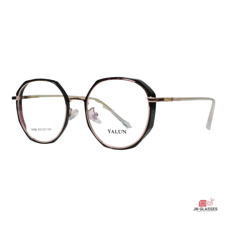 jn50163 glasses in golden black — angle view