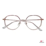 jn50163 glasses in transparent pink — back view