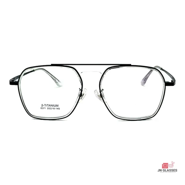 8371 glasses in black — front view