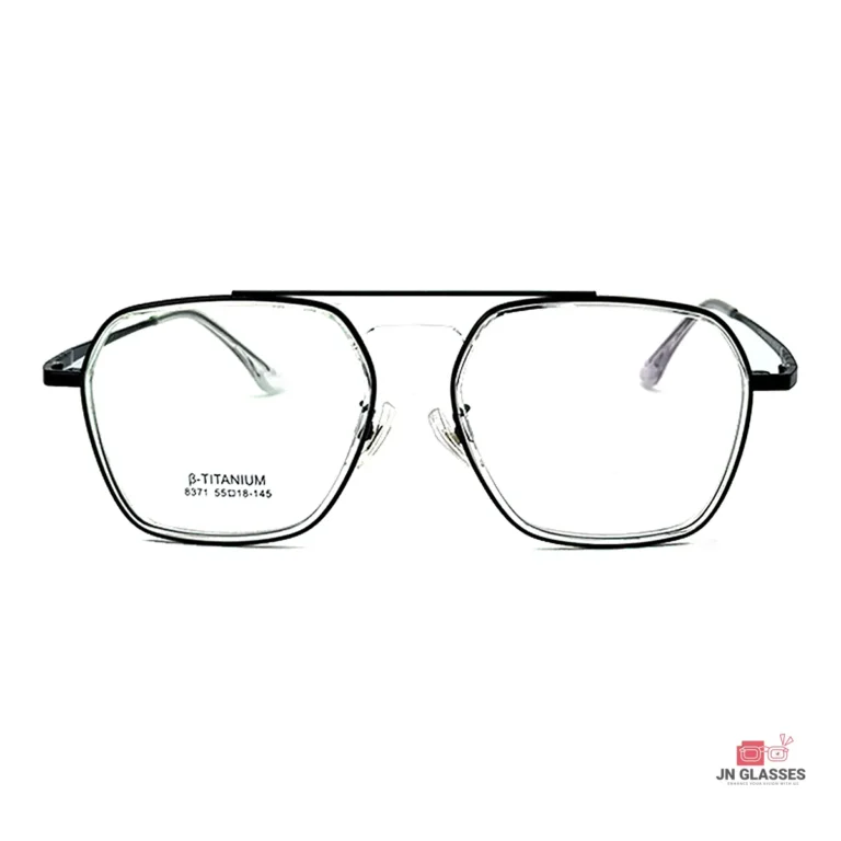 8371 glasses in black — front view