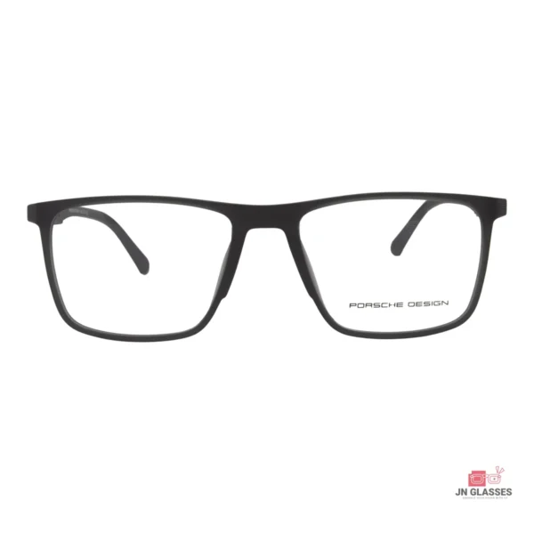 9809 glasses in matt black — front view