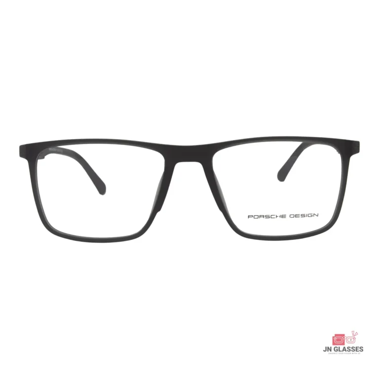 9809 glasses in matt black — front view