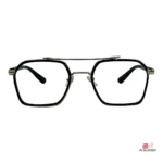 Alpha glasses in golden black — front view
