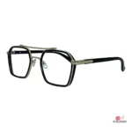 Alpha glasses in golden black — angle view