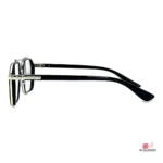 Alpha glasses in golden black — side view