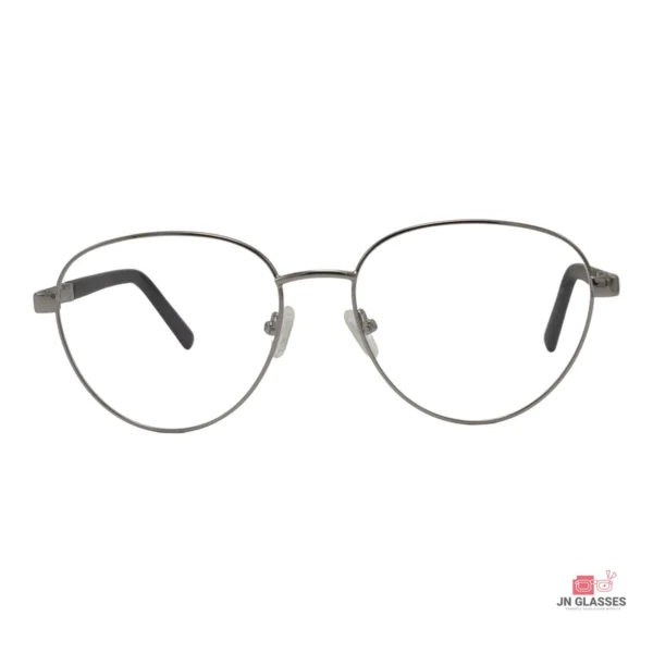 on123 glasses in silver matte black — front