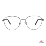 on123 glasses in silver matte blue — front