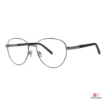 on123 glasses in silver shine black — angle
