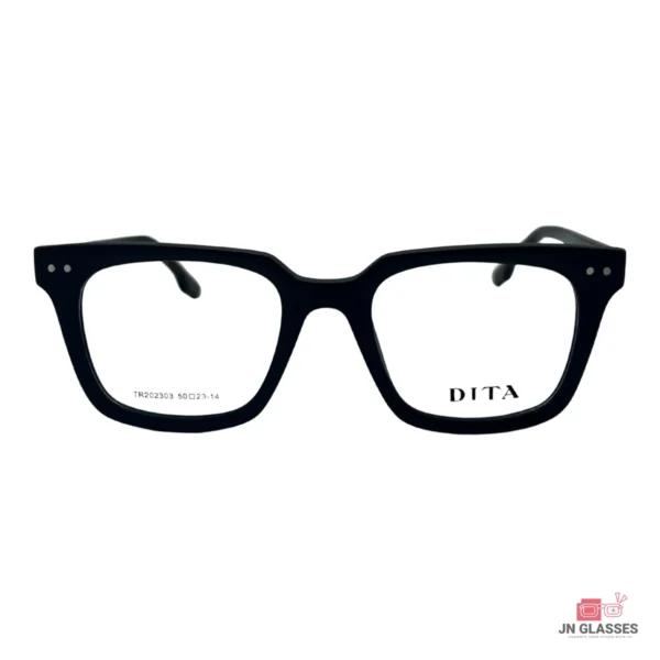 tr202303 glasses in matt black — front view