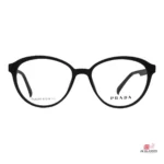 tr202310 glasses in matte black — front