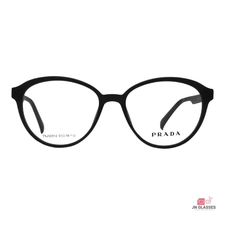 tr202310 glasses in matte black — front