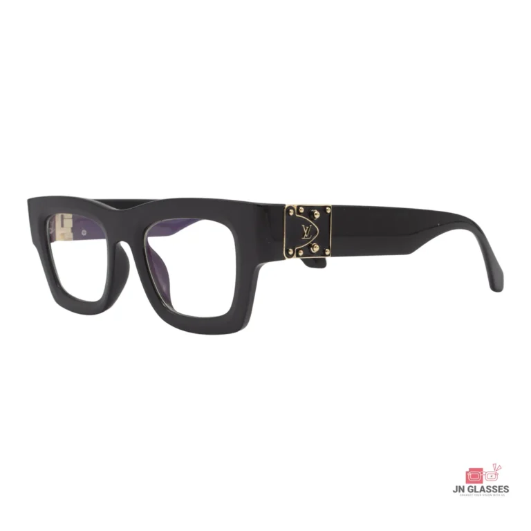 z1244e glasses in black golden — angle