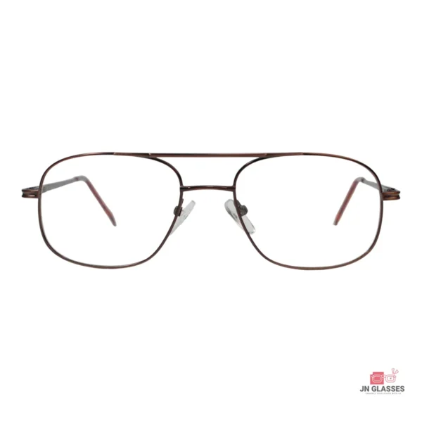 zb008a glasses in brown — front