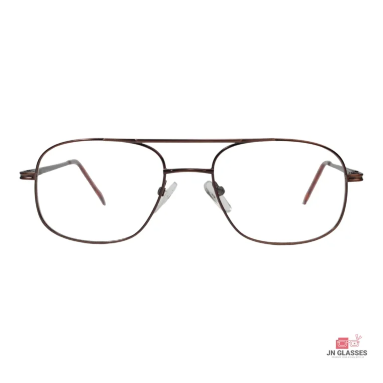 zb008a glasses in brown — front
