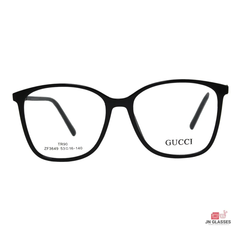 zf3649 glasses in black — front view